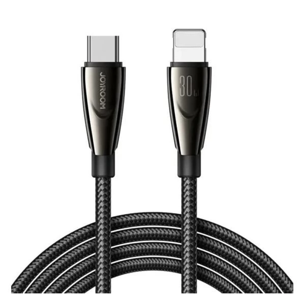JOYROOM USB 2.0 Type C Lightning Töltő/adat Black 1.2m SA31-CL3 30