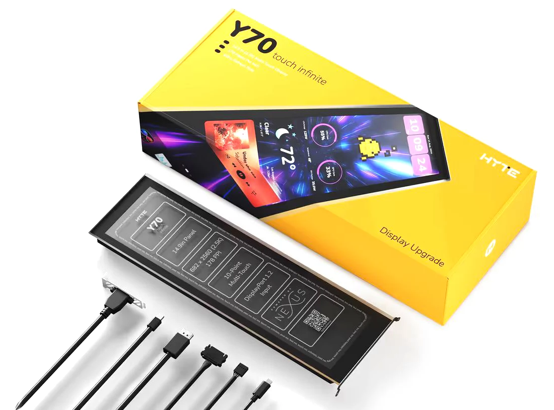 HYTE Y70 touch infinite Display Upgrade black - iPoncomp.com