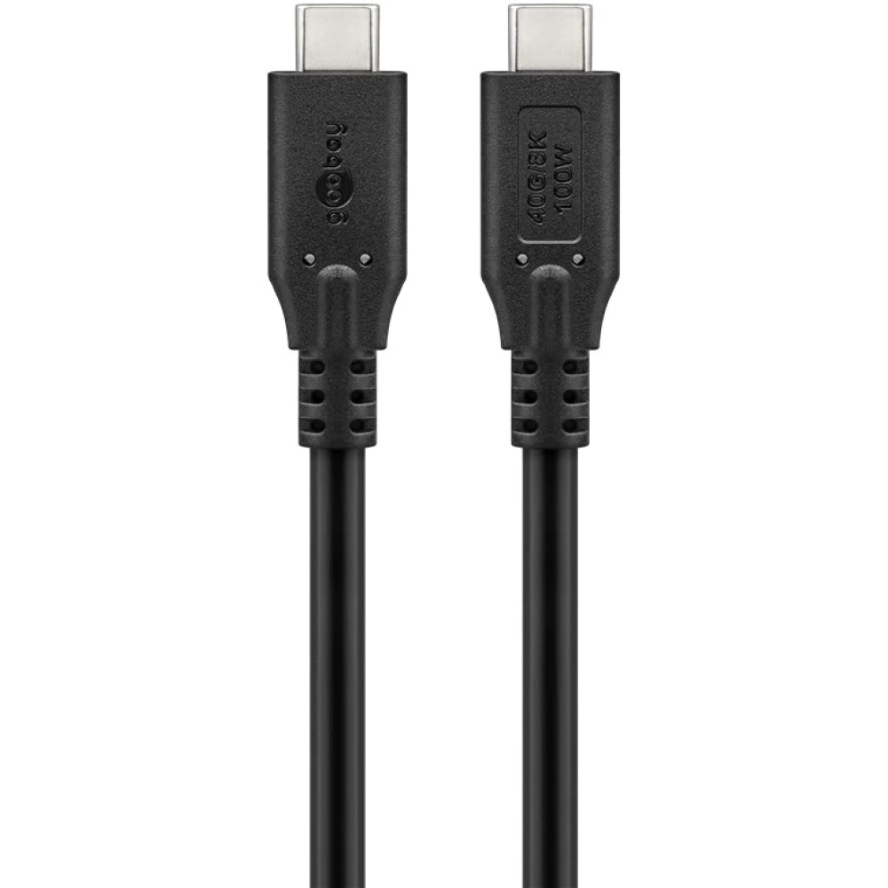 GOOBAY USB 4.0 Type C Connector Black 1.5m 74192