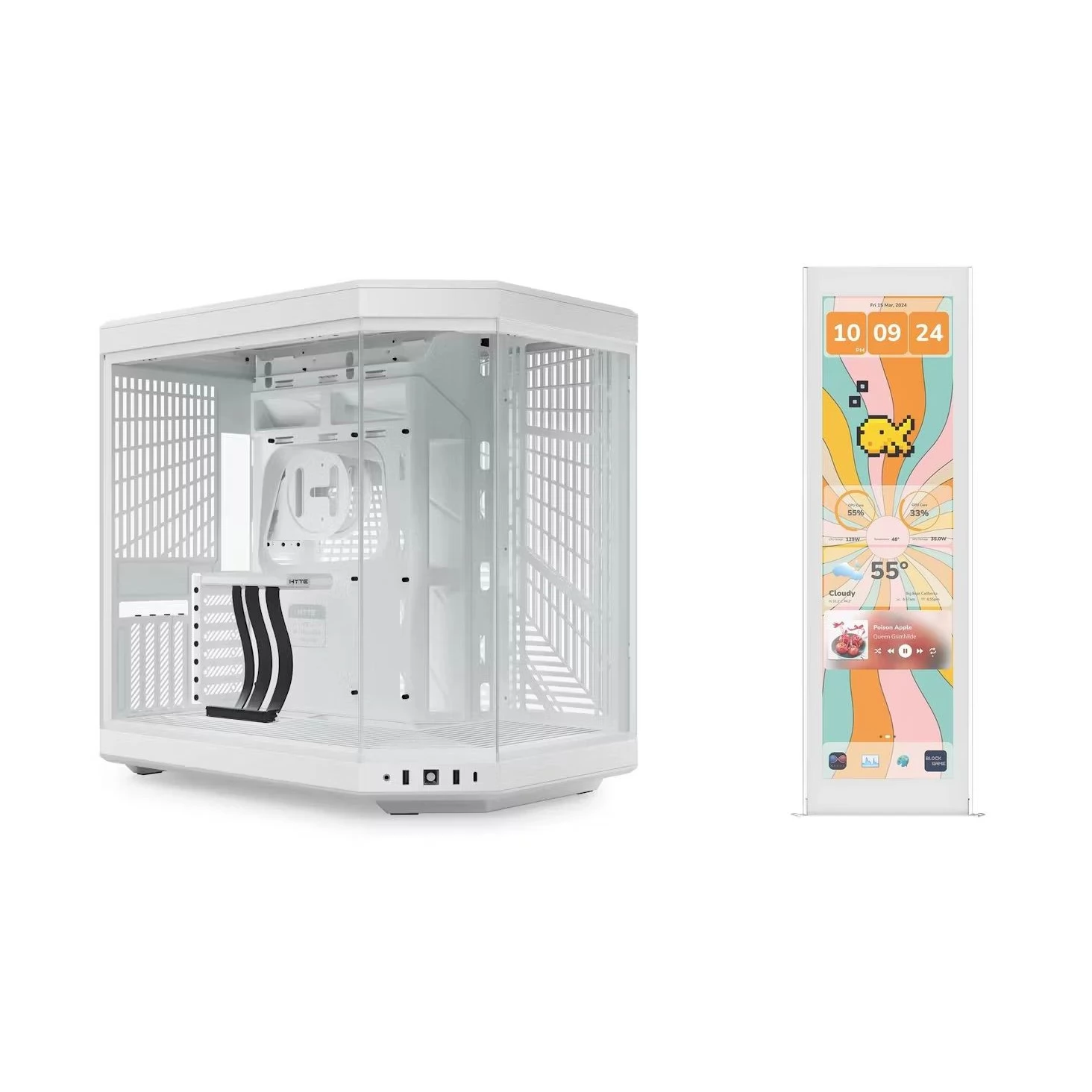 HYTE Y70 case + HYTE Y70 touch infinite Display Upgrade 14.9