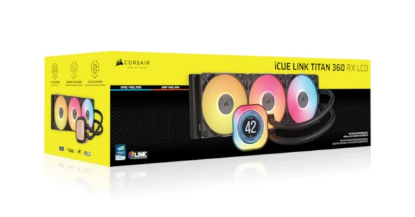 s*a様 Corsair iCUE LINK TITAN 360 RX LCD iCUE LINK TITAN 360 RX RGB AIO Liquid CPU Cooler