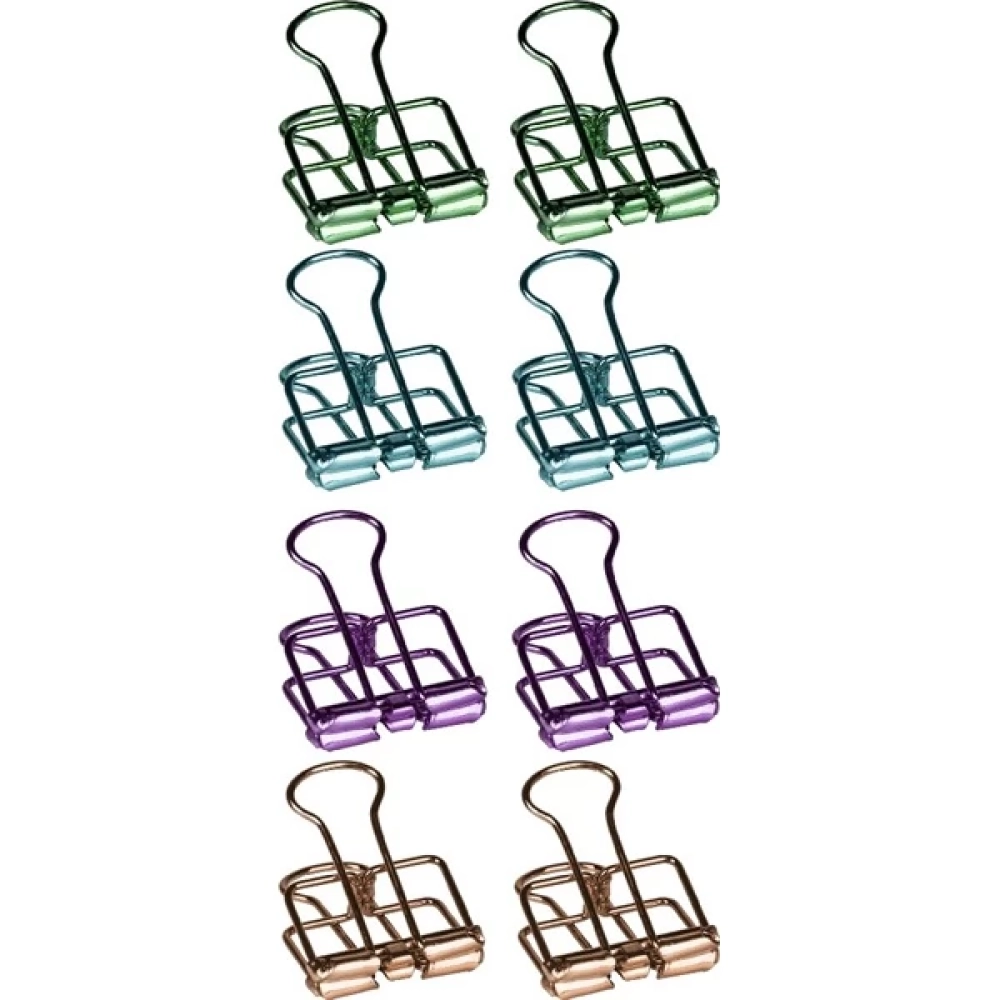 BRUNNEN Binder iratcsipesz metal color 8 pcs
