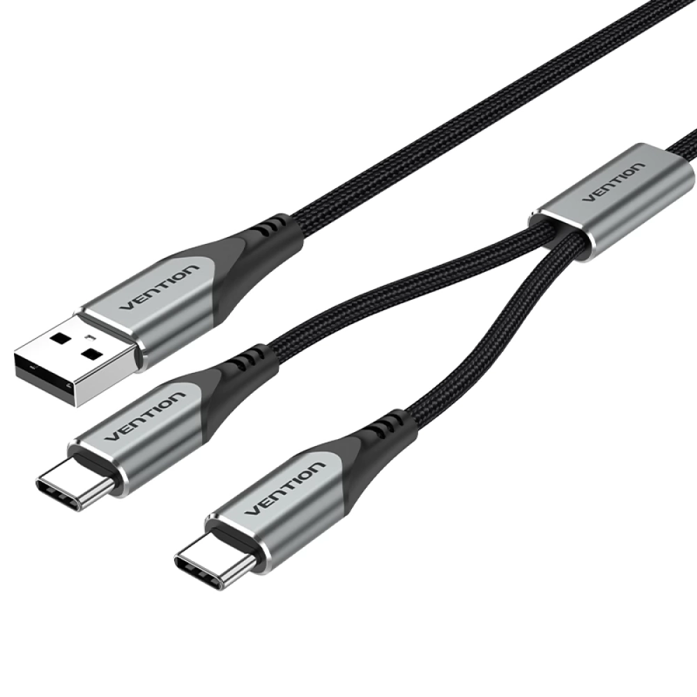 VENTION USB 2.0 Type C transformator Crno 50cm CQOHD