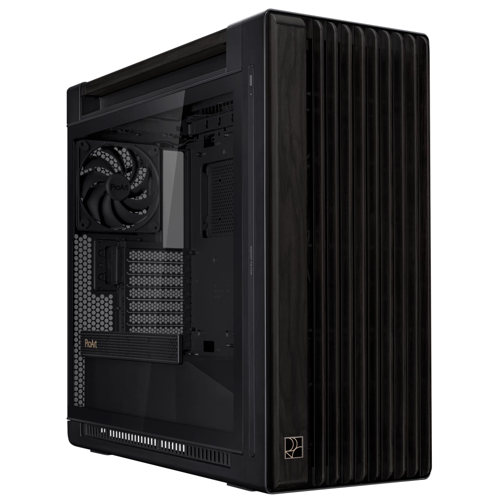 ASUS ProArt PA602 Wood Edition TG E-ATX case crno