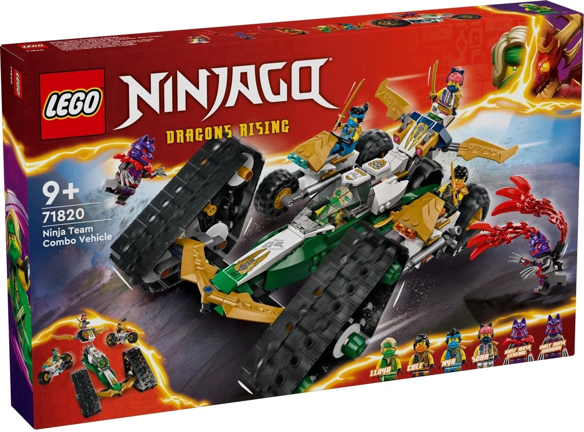 LEGO Ninjago A nindzsacsapat kombinálható vehicles 71820