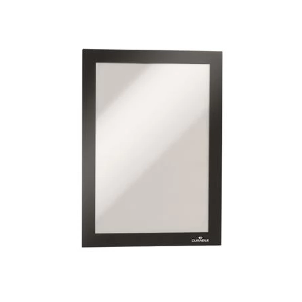 DURABLE DURAFRAME Infokeret A5 öntapadó háttal mágneses előlappal ezüst-fekete