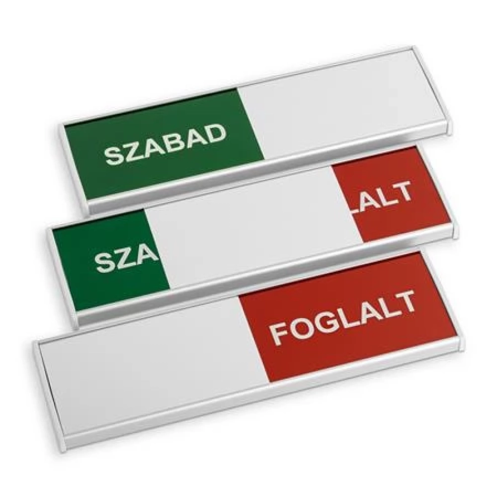 ANTRA Információs table 200x62 mm Szabad-Foglalt