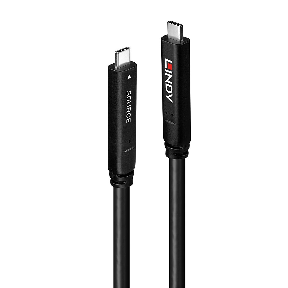 LINDY USB 3.1 Type C Összekötő Fekete 15m 43399