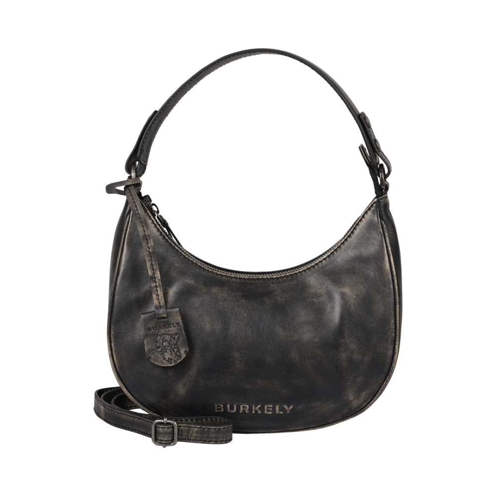 BURKELY Distress Deon Shoulder Bag schwarz
