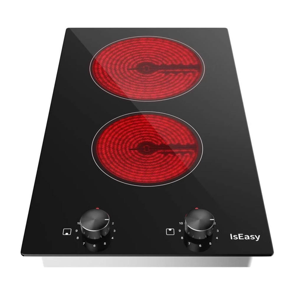 ISEASY LT2V-30 Főzőlap indukcs kerámia 2 zónás 1200W/2000W Fekete