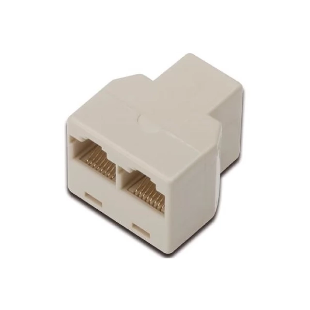PREMIUMCORD RJ-45 Splitter White 3cm SRJR2FF