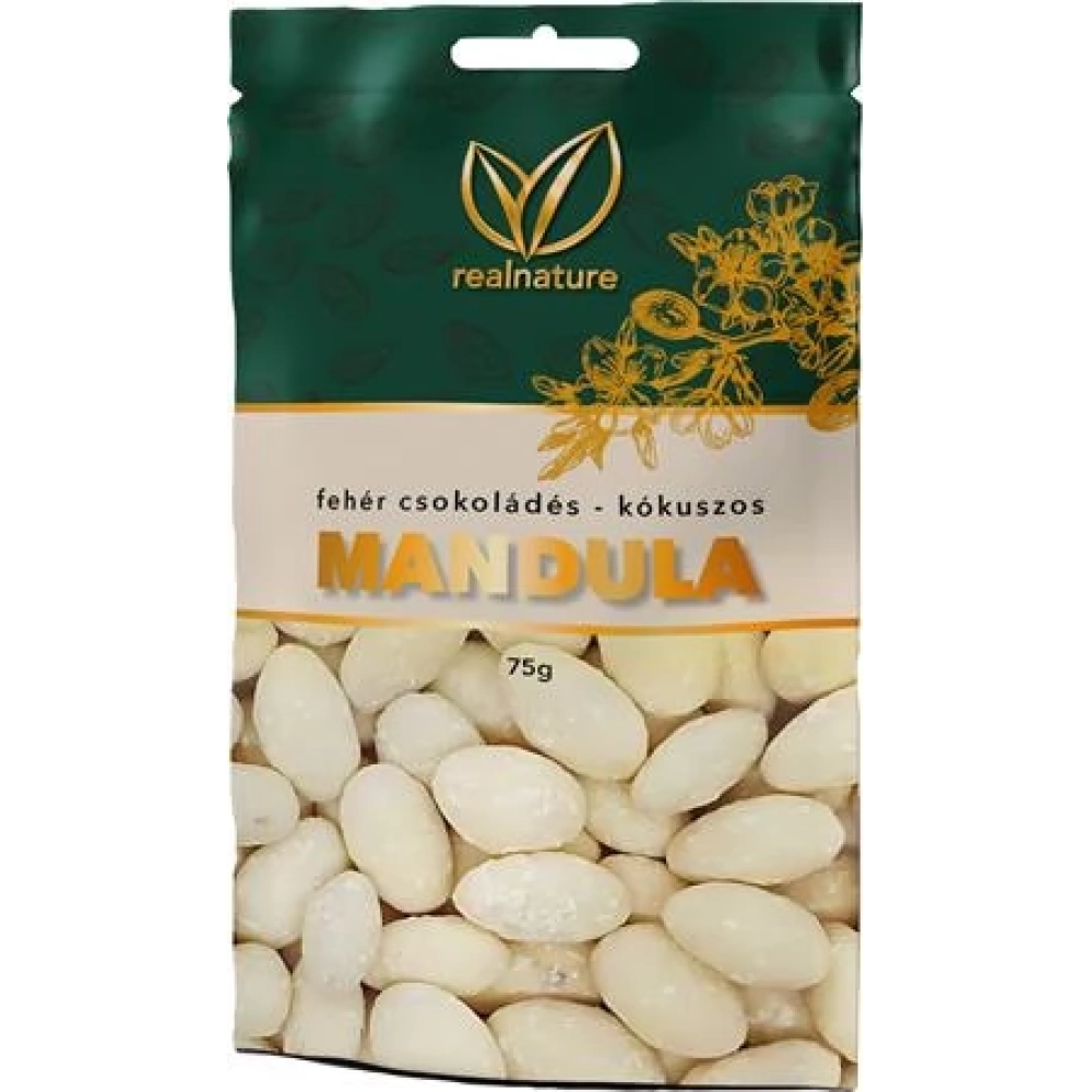 REAL NATURE 55316 Mandula kókuszos-fehércsokoládés 75g