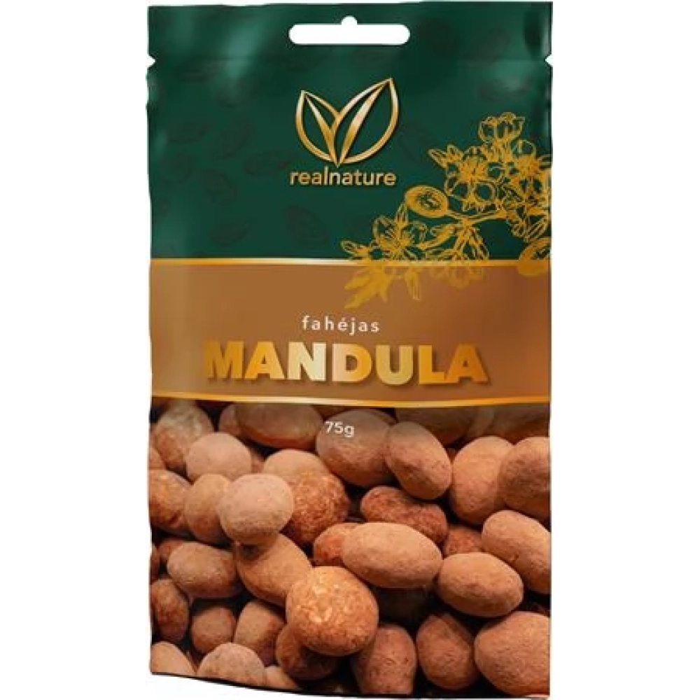 REAL NATURE 55309 Mandula tejcsokoládés-fahéjas 75g