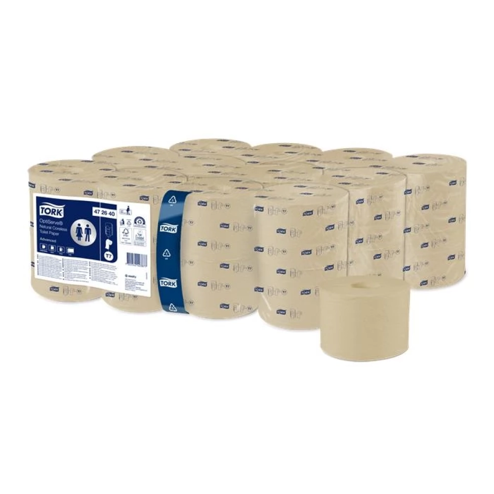 TORK 472640 OptiServe Toalettpapír belsőmag nélküli T7 natúr
