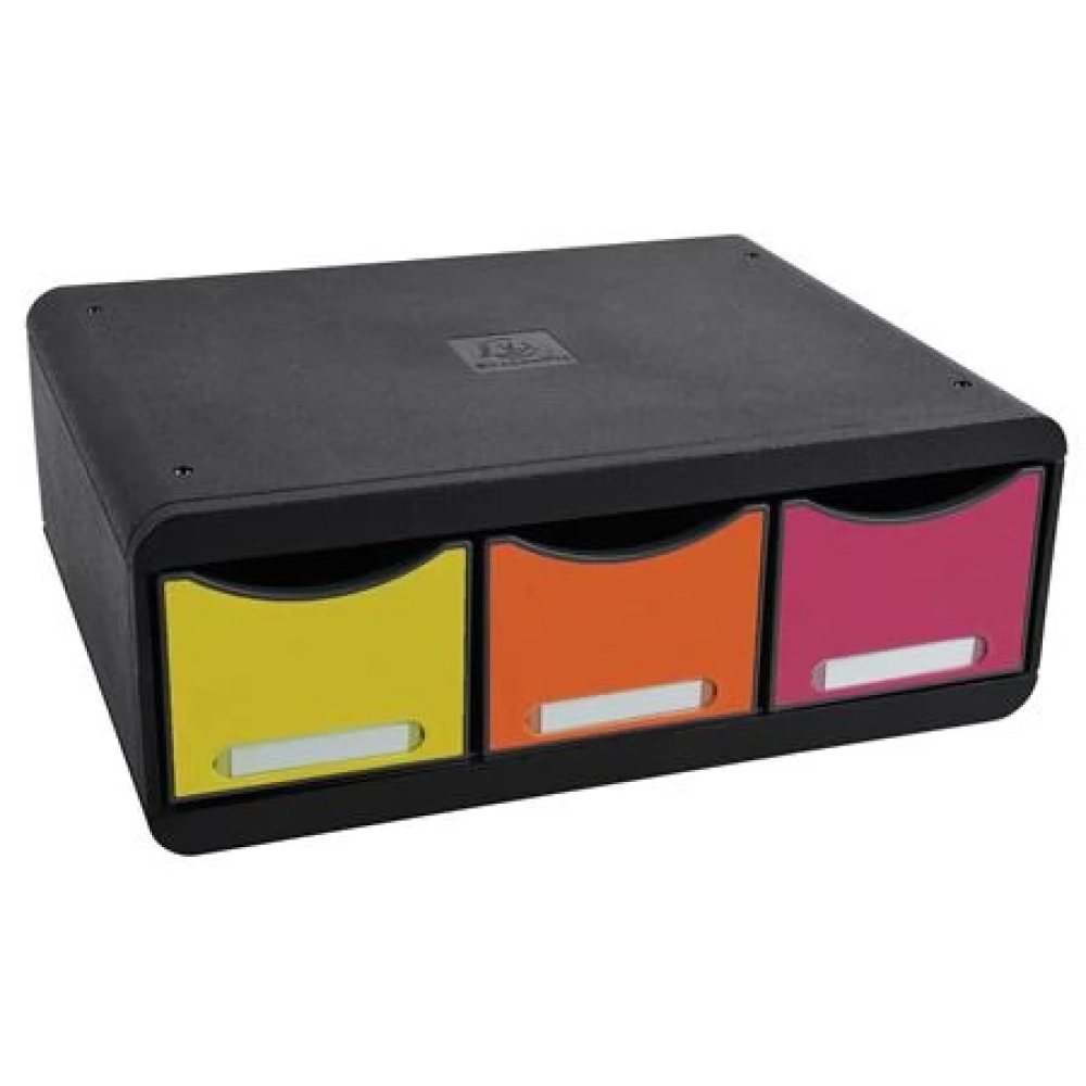 EXACOMPTA Iderama Toolbox Irattároló plastic 3 drawer black