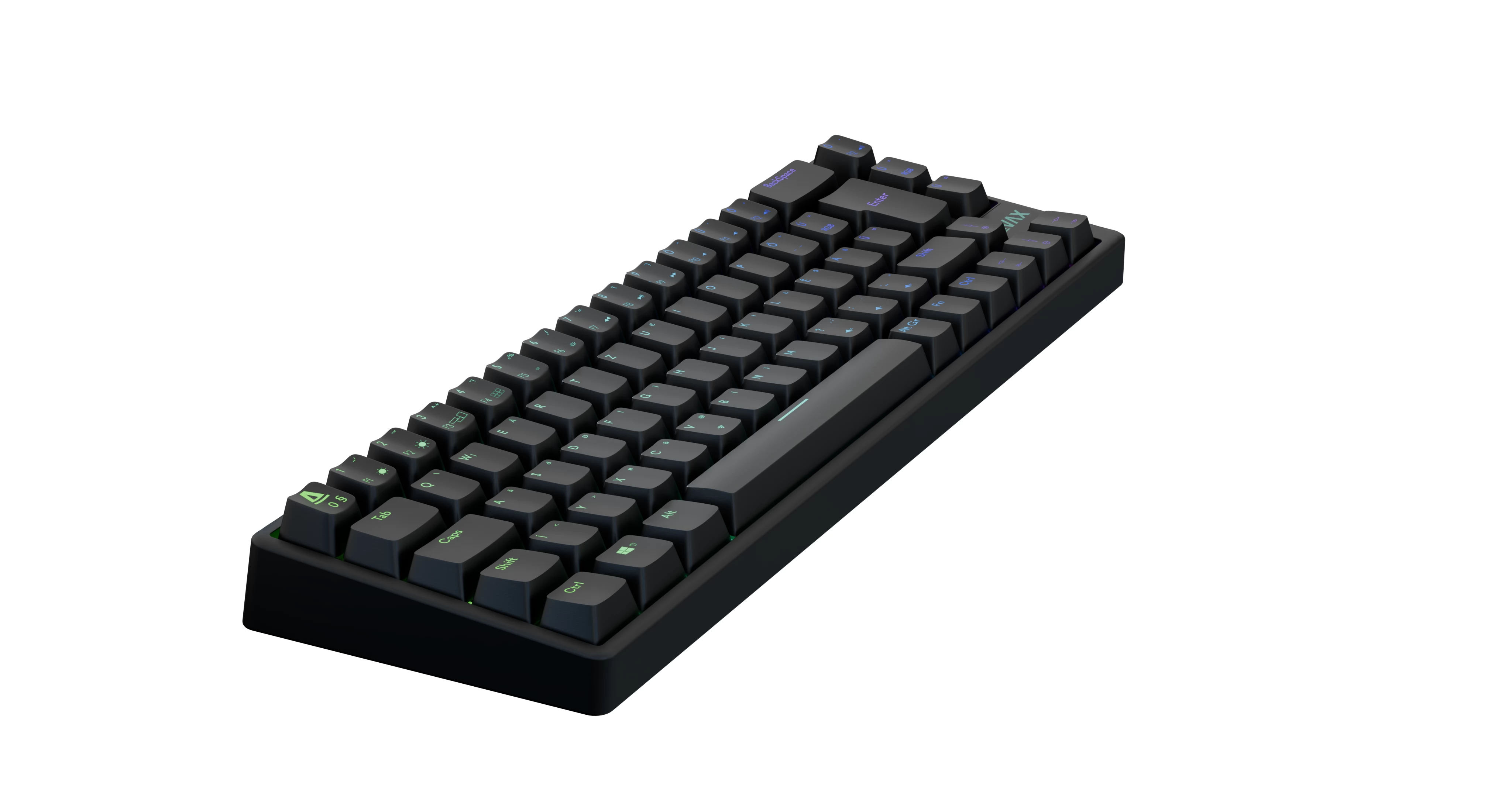 AVAX GM01 65% RGB mechanic wired keyboard Outemu Red Hungarian black -  iPoncomp.com
