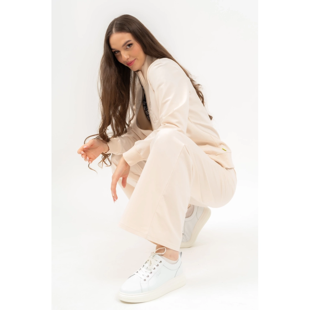 BUDMIL Bő szárú szabadidőnadrág Female XL beige