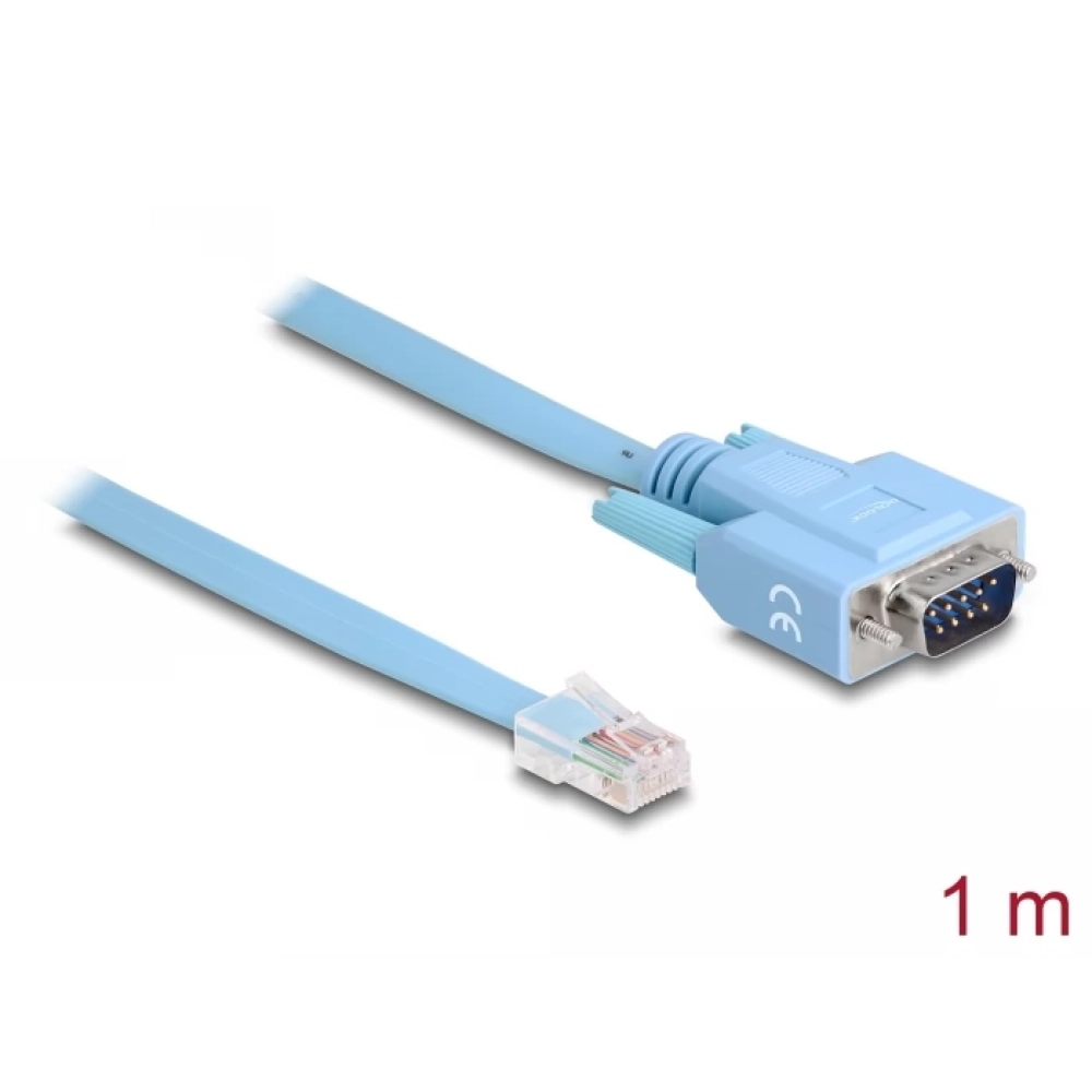DELOCK Soros RJ-45 Converter Blue 1m 63353