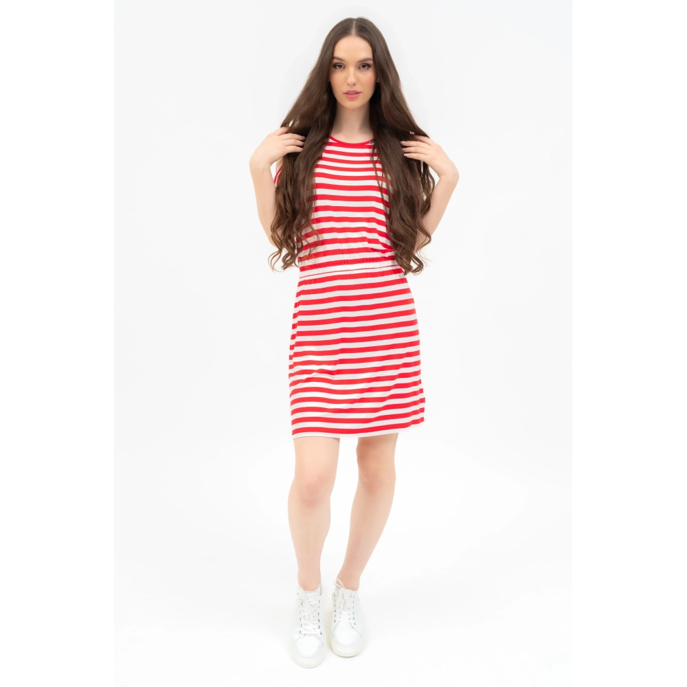 BUDMIL Lezser summer Dress Female L Red White