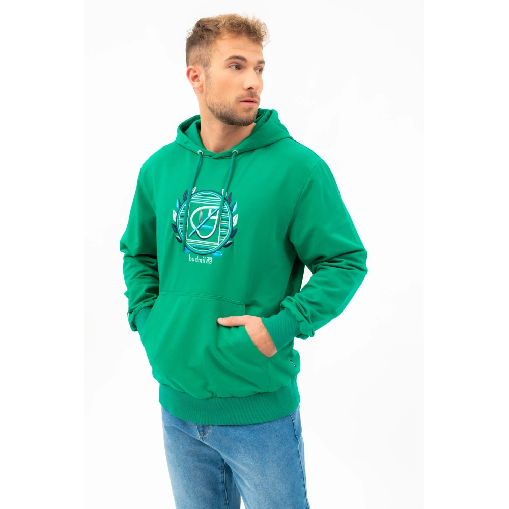 BUDMIL Hooded szabadidőfelső Man S green