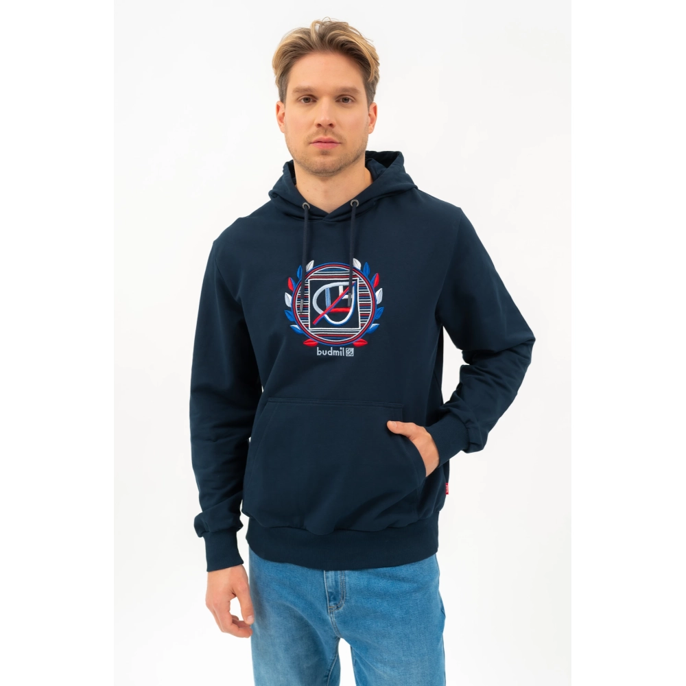 BUDMIL Hooded szabadidőfelső Man XXL s.kék