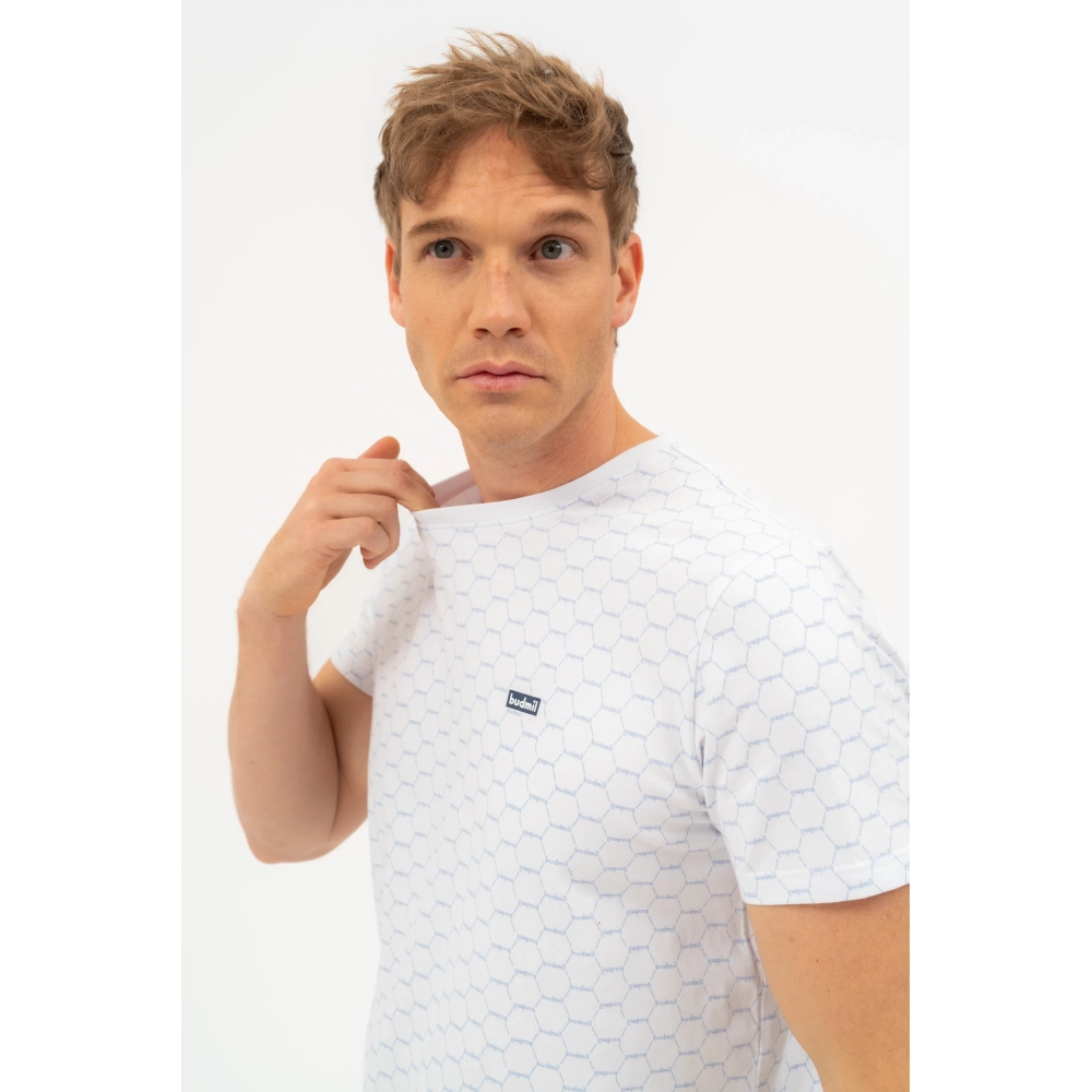 BUDMIL modern fit polo Man L white