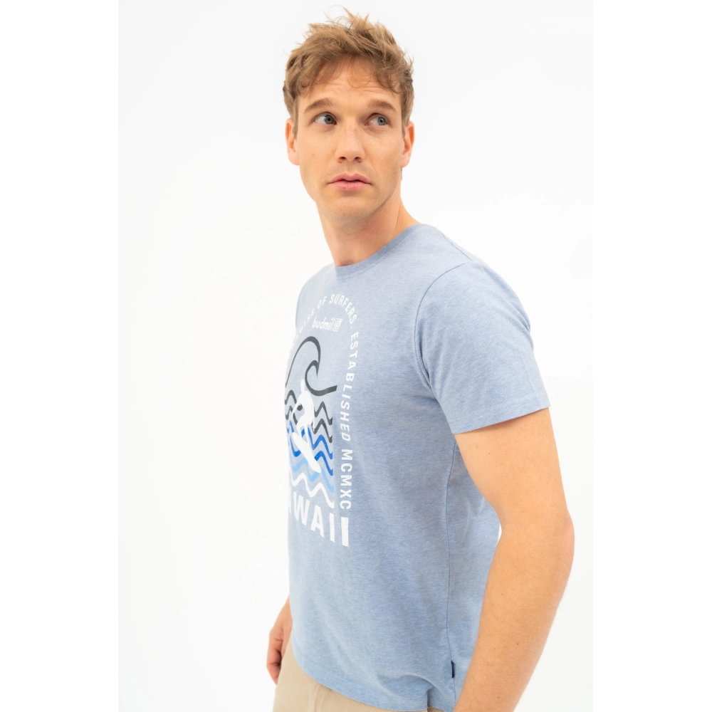 BUDMIL modern fit polo Man XL blue melanzs