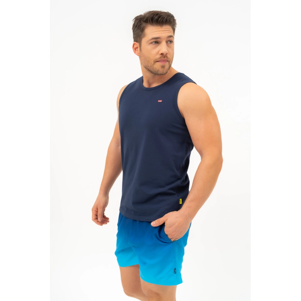 BUDMIL modern fit trikó Man S s.kék
