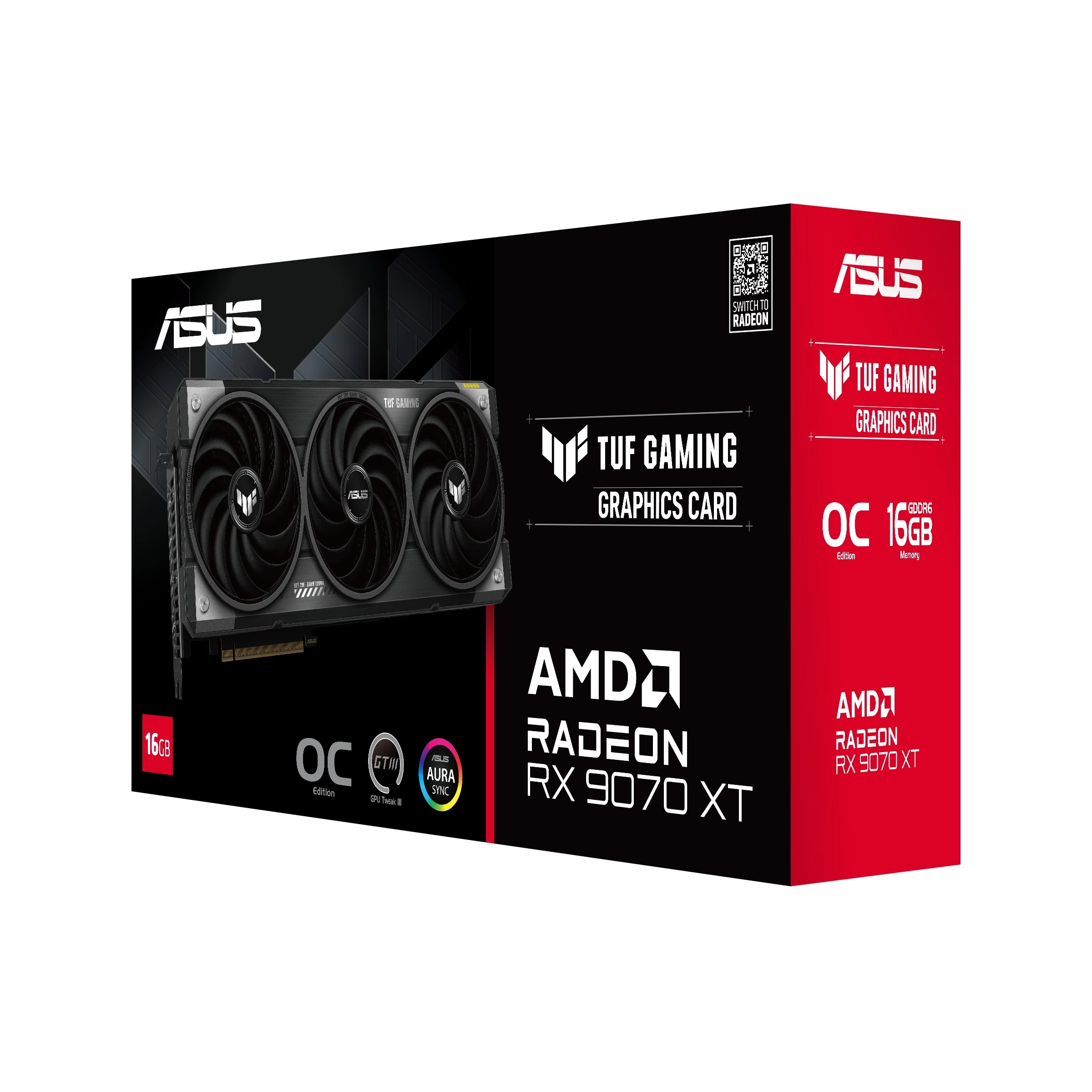 ASUS TUF-RX9070XT-O16G-GAMING Radeon RX 9070 XT 16GB GDDR6 TUF