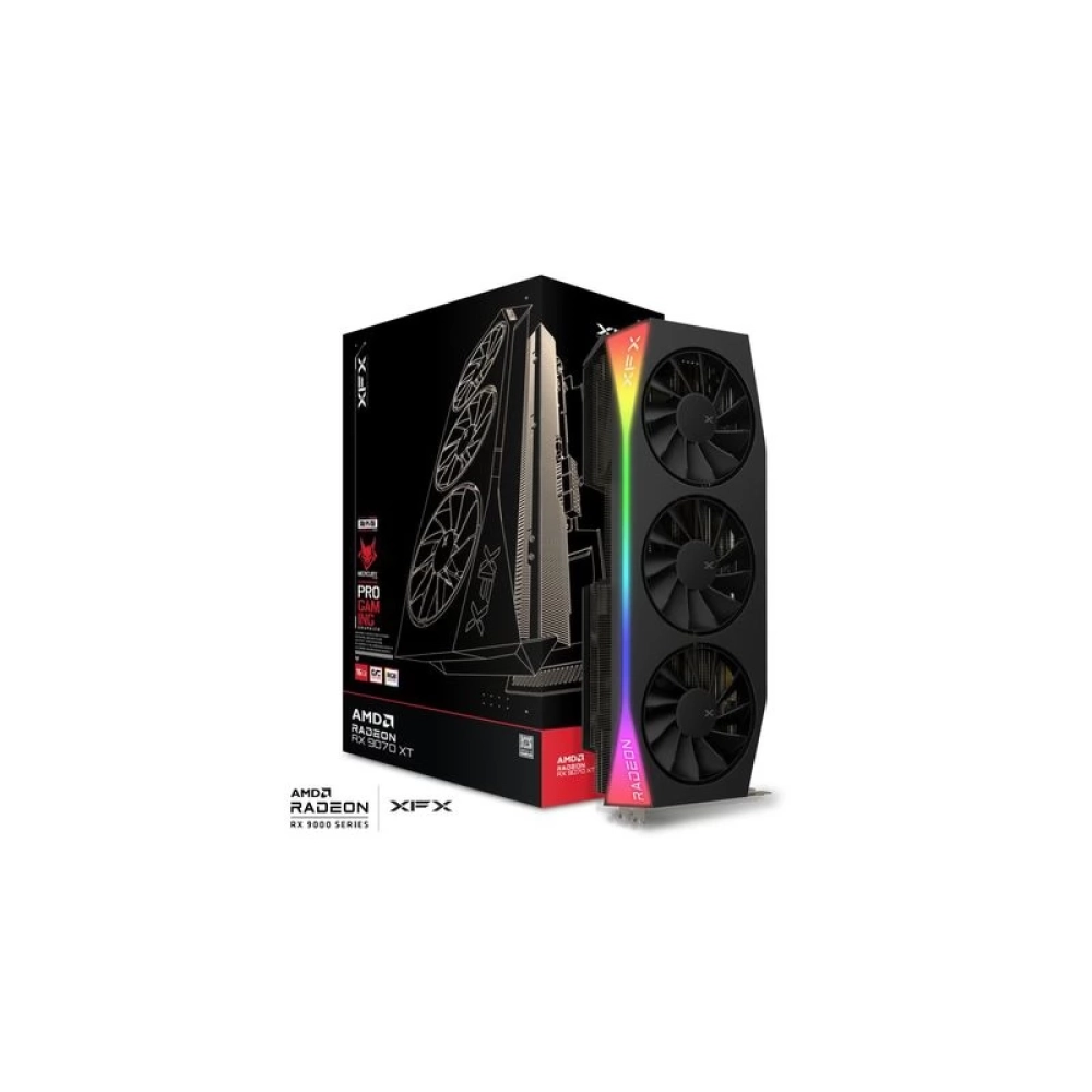 XFX Radeon RX 9070 XT 16GB GDDR6 Mercury Gaming RGB OC PCIE