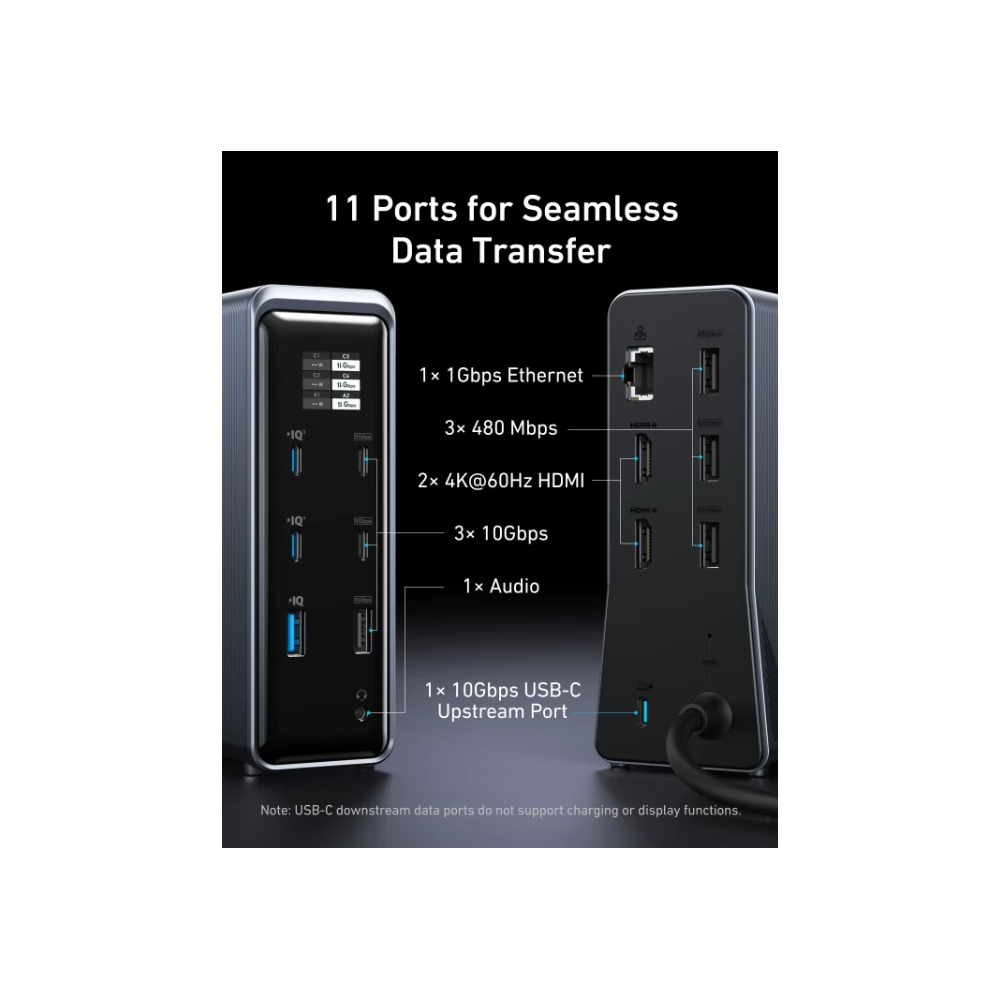 ANKER Prime Charging Docking Station (14-in-1 Dual Display 160W) -  iPoncomp.com