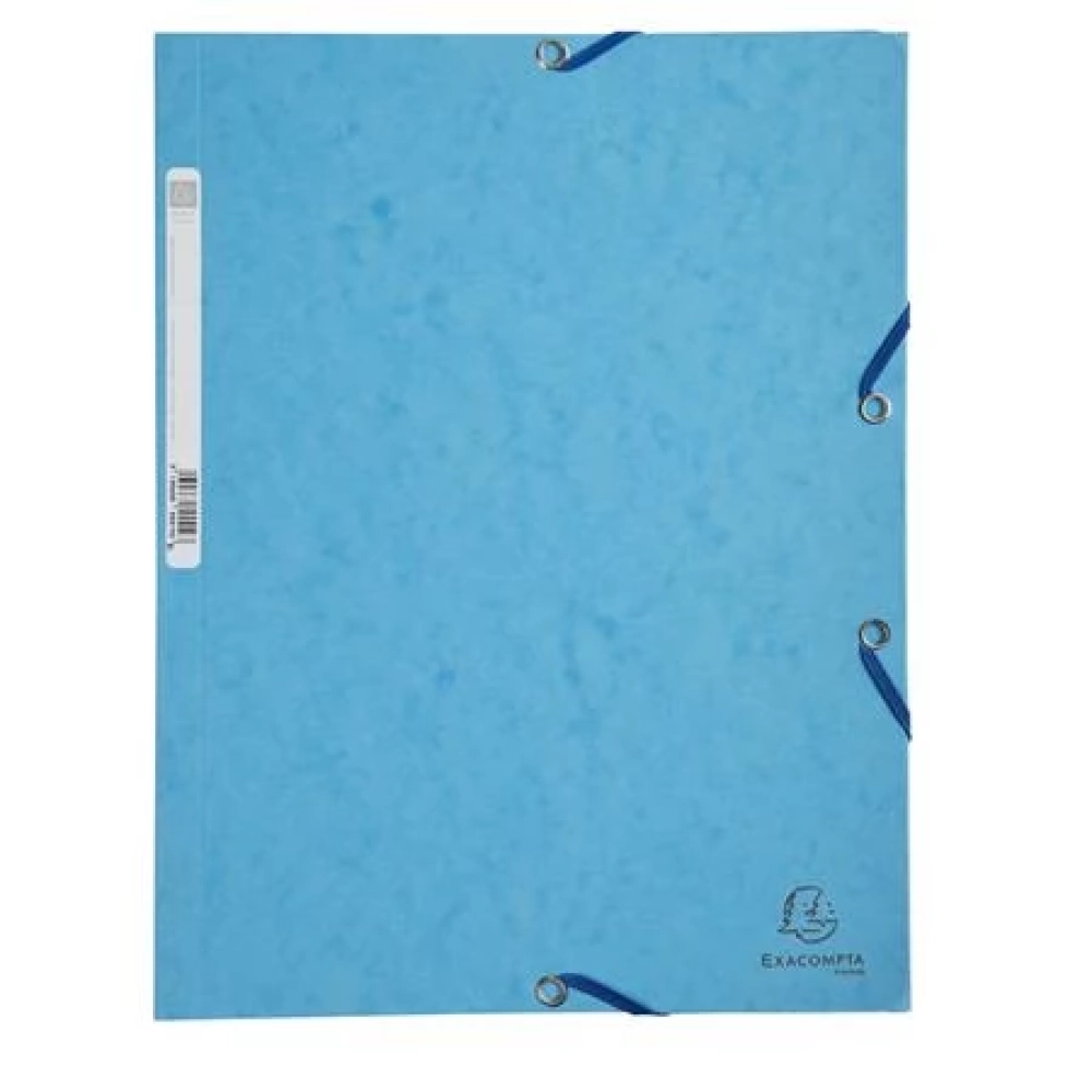EXACOMPTA elasticated mappa prespán A4 turcoise