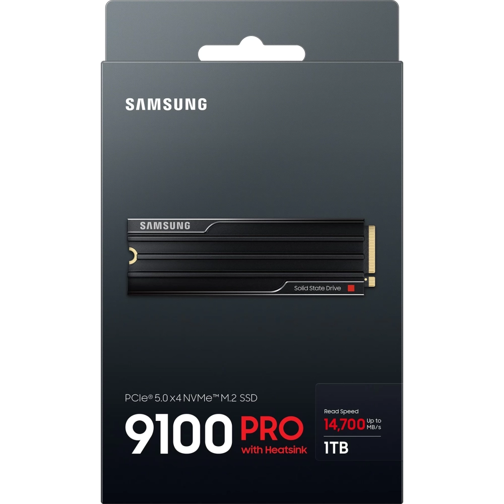 SAMSUNG 1TB 9100 Pro with Heatsink M.2 PCIe M.2 2280 MZ-VAP1T0CW