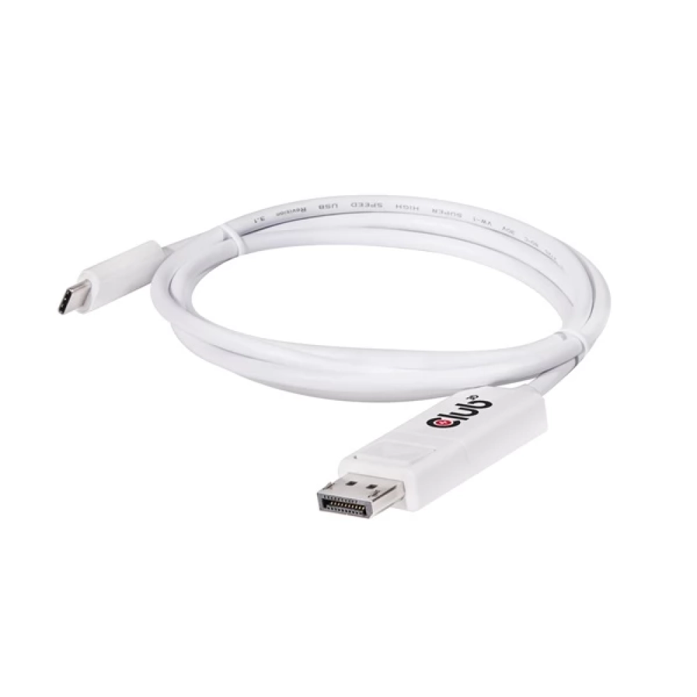CLUB3D USB 3.1 Type C DisplayPort Transformator Schwarz 1.2m CAC-1517