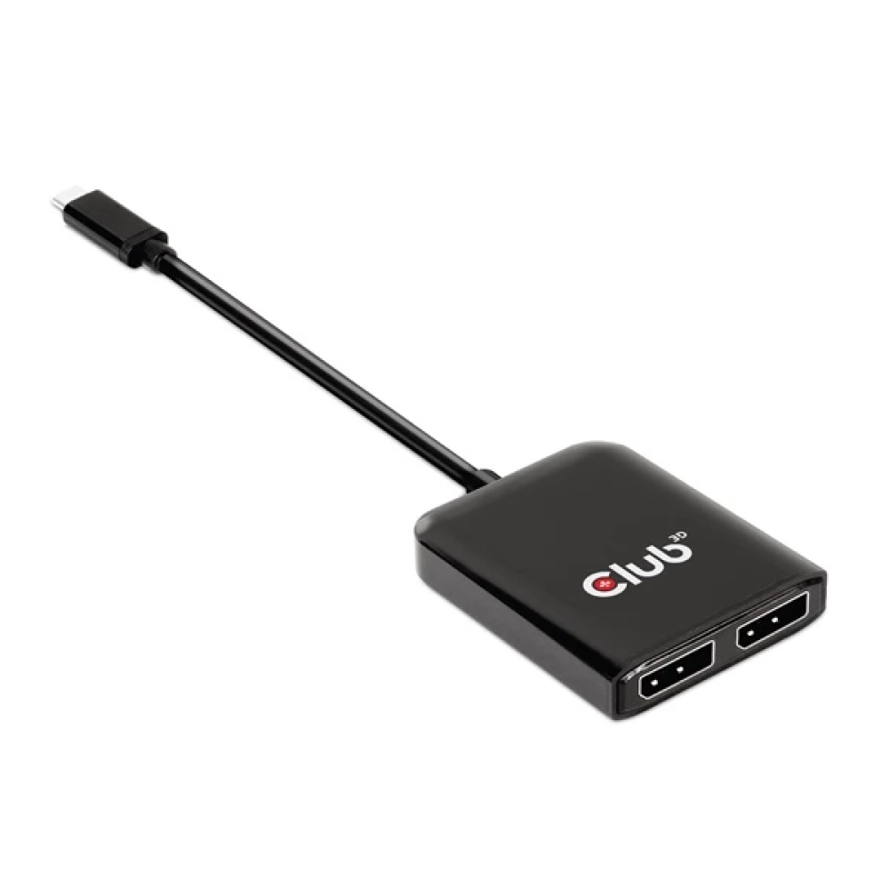 CLUB3D USB 3.0 Type C DisplayPort 1.2/1.2a transformator Crno 20cm CSV-1555