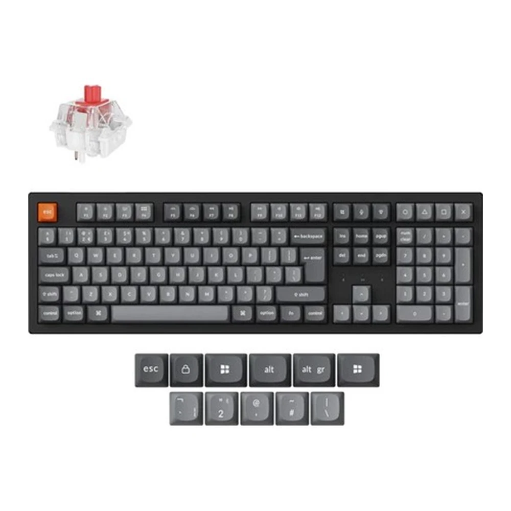 KEYCHRON K10 Max QMK Wireless RGB Brown Hungarian black
