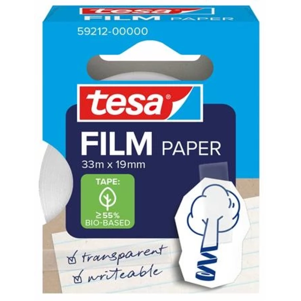 TESA Tesafilm Ragasztószalag írható papír 19mm x 33m átlátszó 1db