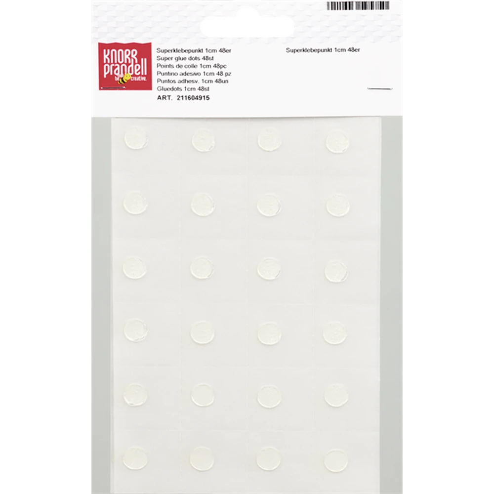BRUNNEN Knorr Prandell Ragasztópont two sided 48pcs transparent