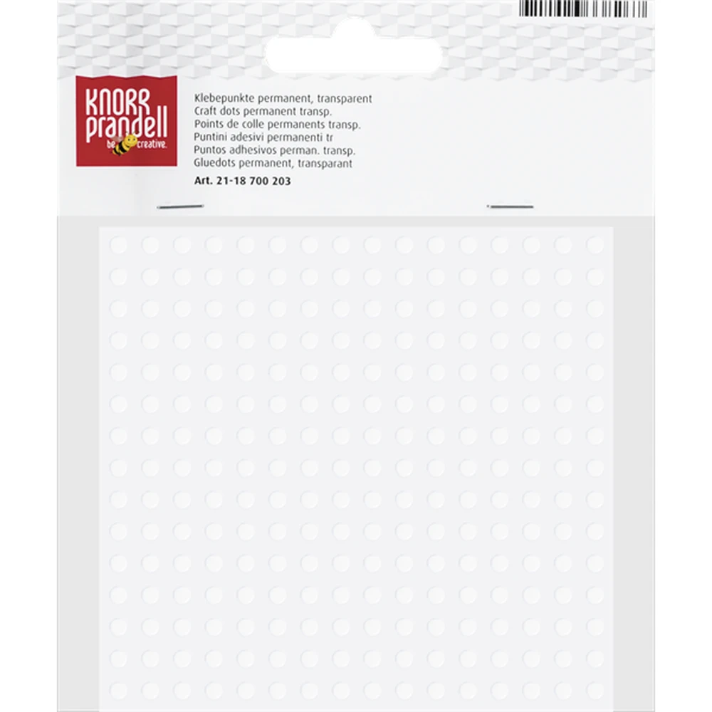 BRUNNEN Knorr Prandell Ragasztópont two sided 768pcs transparent