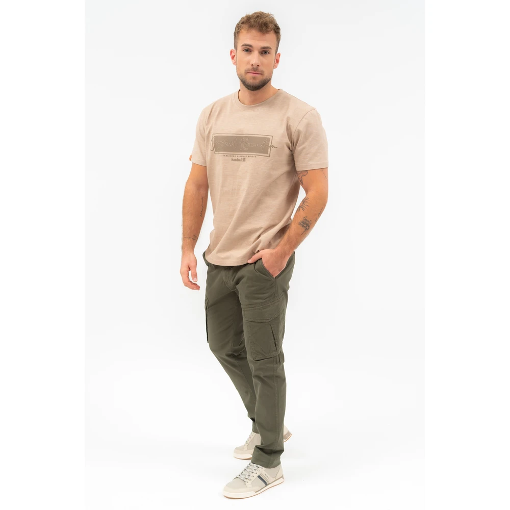 BUDMIL oldalzsebes vászonnadrág Man XL khaki