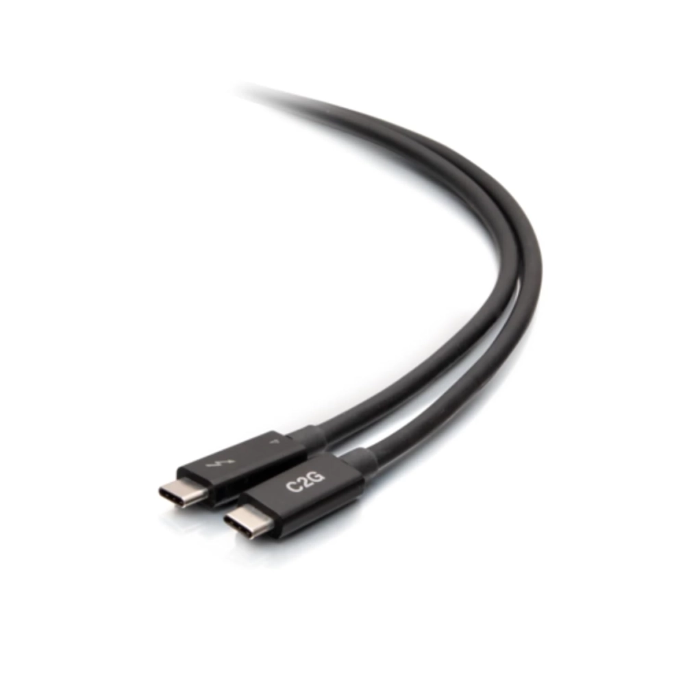 C2G USB 4.0 Type C Connector Black 2m 28887