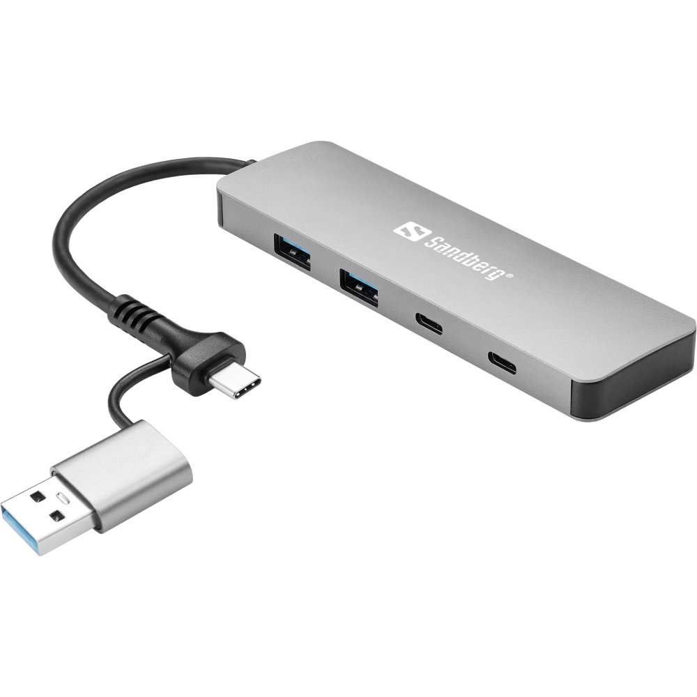SANDBERG USB-C/A to 2xUSB-A+2xUSB-C Hub