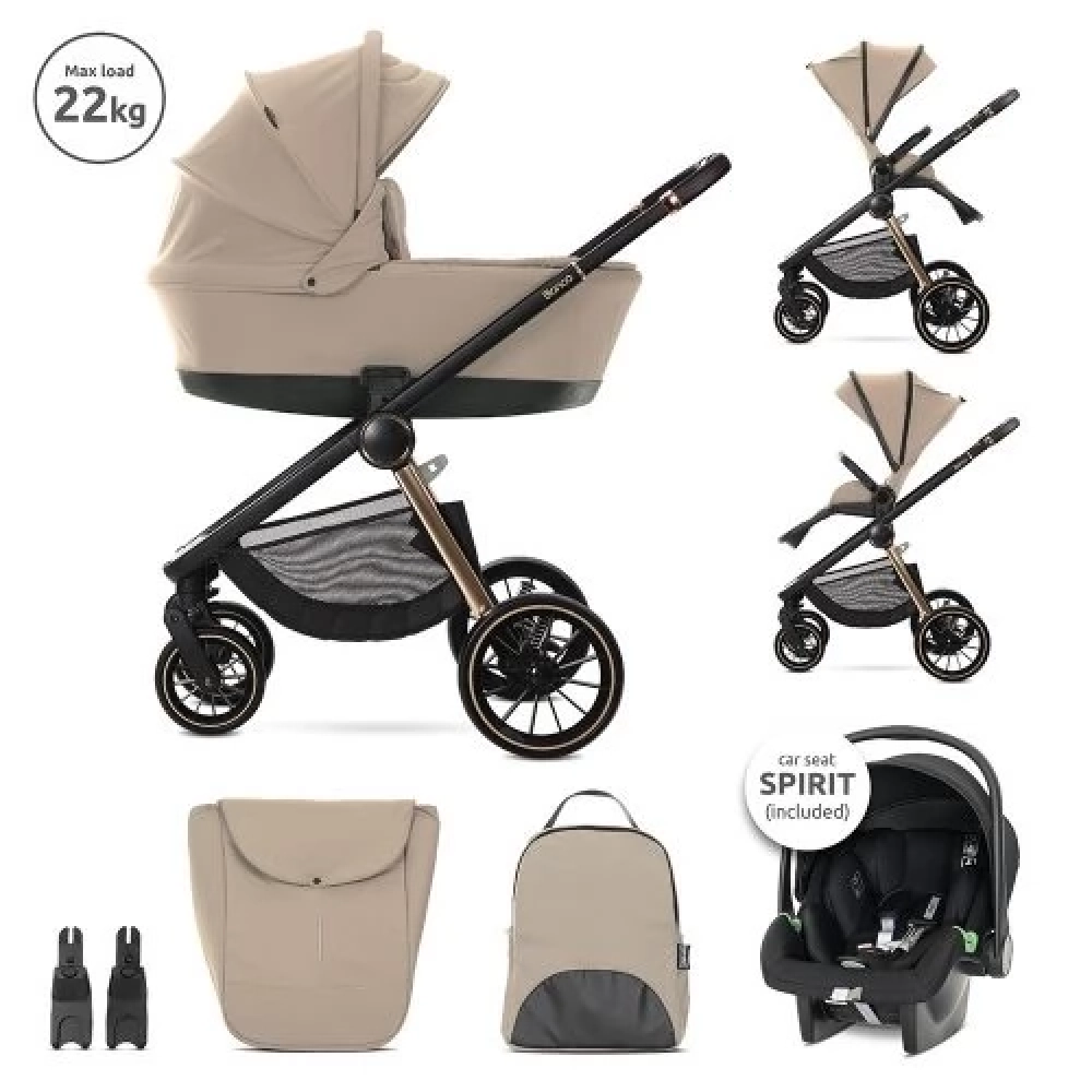LORELLI Bianca 3in1 neugeboren Kinderwagen mzeskosrral - Beige (2 doboz)  - iPonshop.de