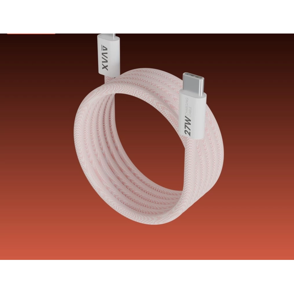 AVAX USB 2.0 Type C Lightning Töltő/adat Pink 1m CB611P