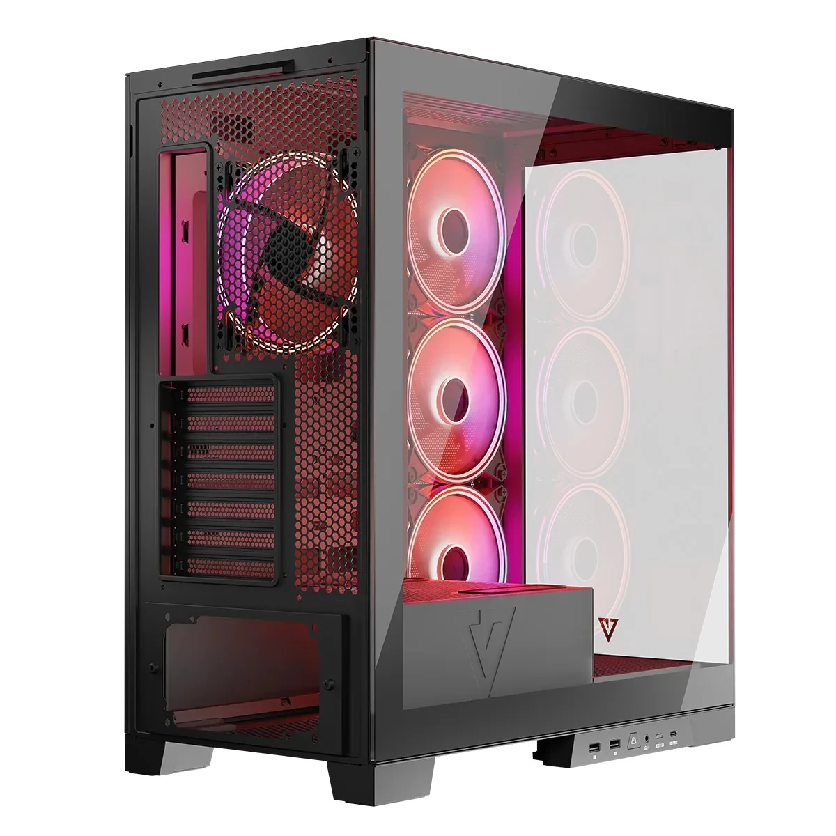 MODE COM Volcano Space Apex ARGB TG negru - iPon.ro