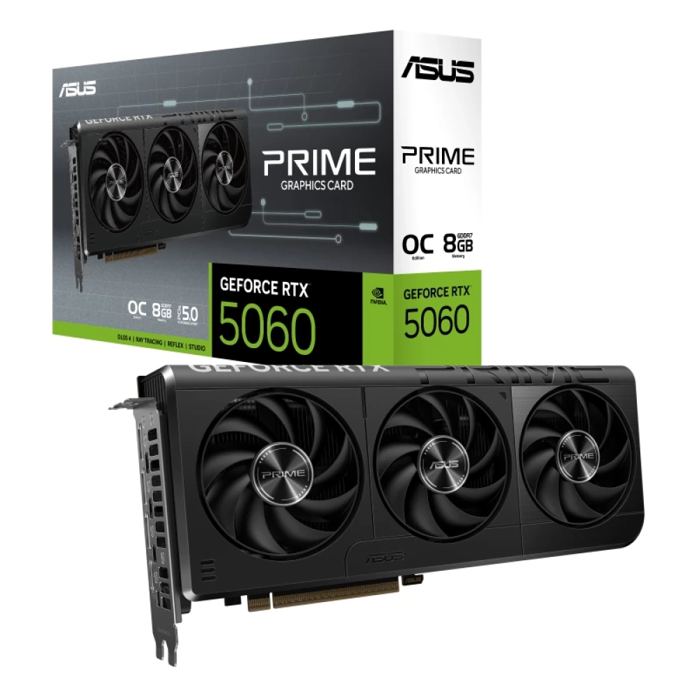 ASUS PRIME-RTX5060-O8G Prime OC GeForce RTX 5060 8GB GDDR7 DLSS4