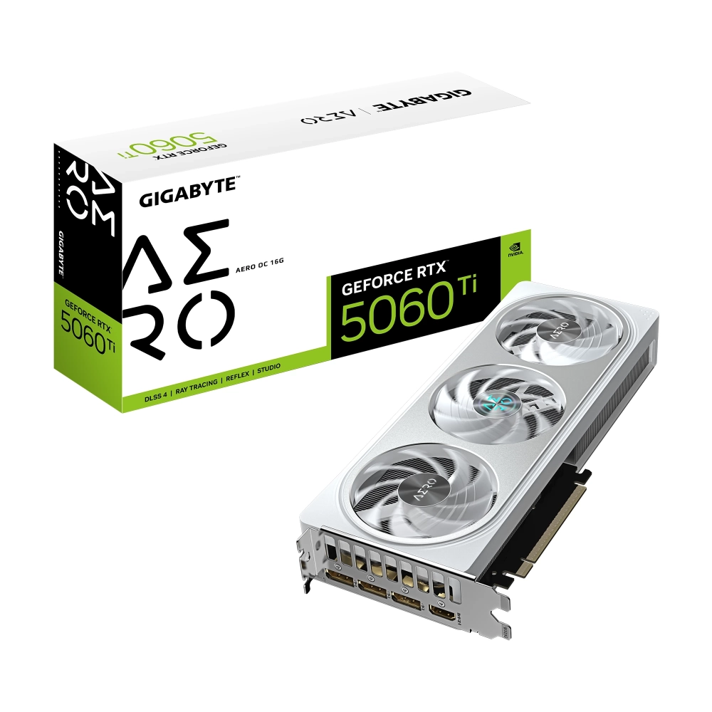 GIGABYTE GV-N506TAERO OC-16GD AERO OC GeForce RTX 5060 Ti 16GB GDDR7 DLSS4