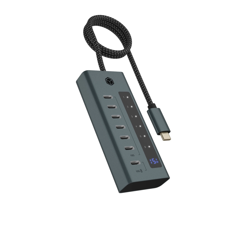 ICY BOX IB-HUB1457-C31 7-Port Hub USB 3.2 Gen 2 Type-C interface