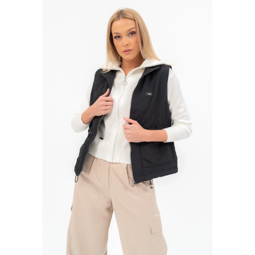 BUDMIL Thin mellény Female M black