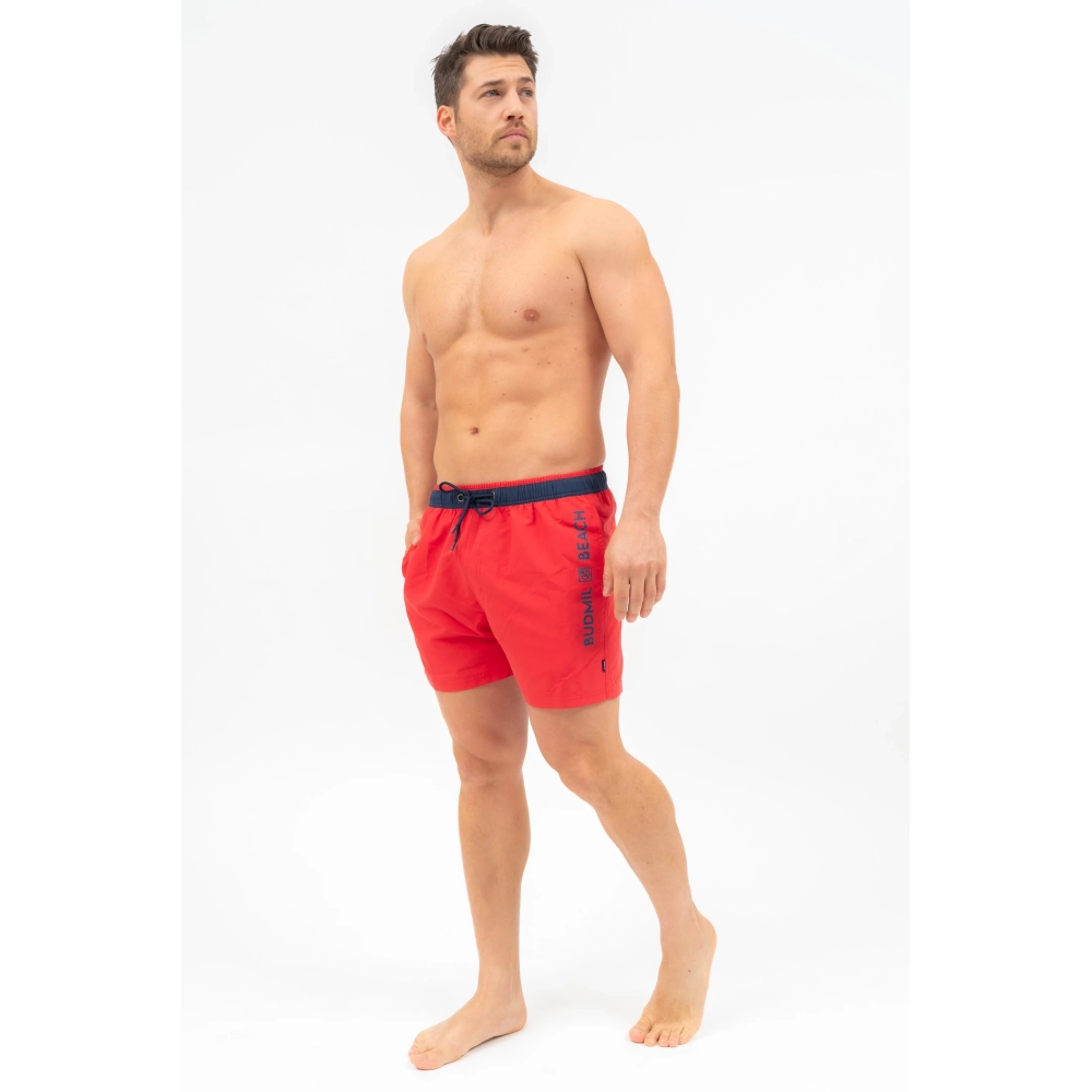 BUDMIL Beach short Man L red